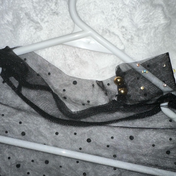 Princess Polly Diamond-Studded Mesh Top - Size 2 - Picture 5 of 5